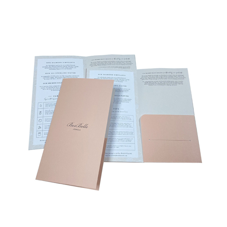 A4 custom folders envelope with custom logo document folders pocket file folder