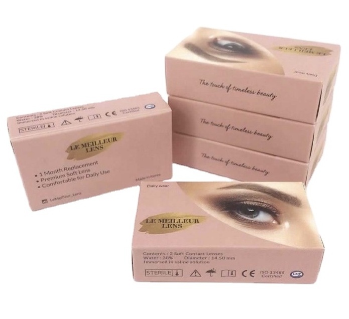 custom printing Color Contact Lens packaging Eye Contact Lenses Wholesale Colored Lenses boxes