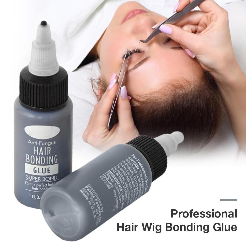 30ml Toupee Tool Liquid Adhesive False Eyelashes Wig Glue Easy Apply Salon Hair Extension Waterproof Professional Invisible Bond