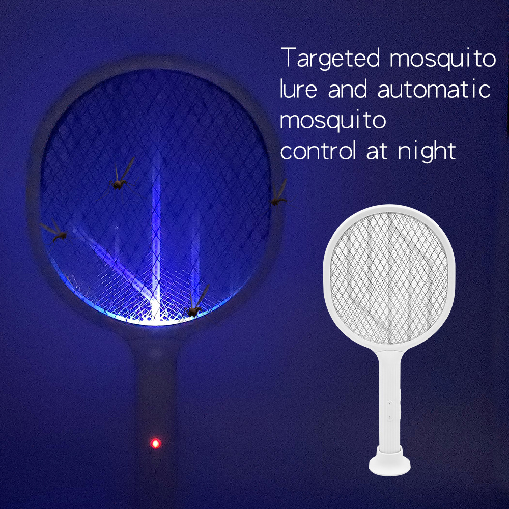 2 in 1 Dual Use Electrical Mosquito Swatter Mosquito Killer Lamp Bug Zapper Racket 2023 Fly Swatters