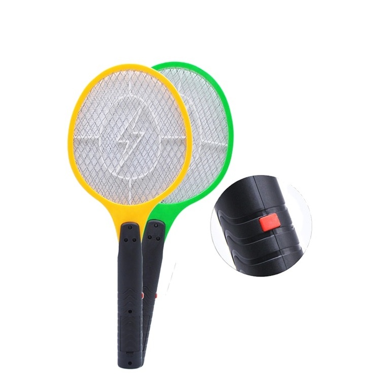 High quality electronic mosquito killer bat fly swatter Handheld Bug Zapper Racket with flashlight French