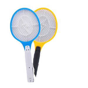 High quality electronic mosquito killer bat fly swatter Handheld Bug Zapper Racket with flashlight French