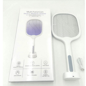 Electric Mosquito Swatter Racket Rechargeable USB Electric Mosquito Swatter For Indoor