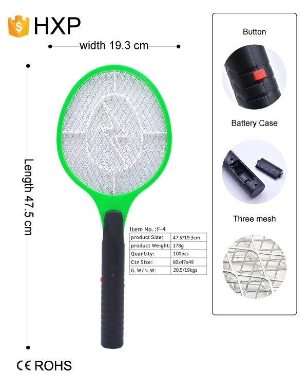 Wholesale Electric anti Mosquito killer fly swatter insect  racket for mosquito bat