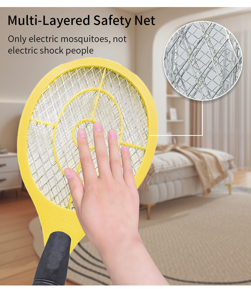 HXP bug zappers F-11  Operated Hand Mosquito Bug Insects Killer Fly Cordless Anti Mosquito Racket Household Fly Swatter