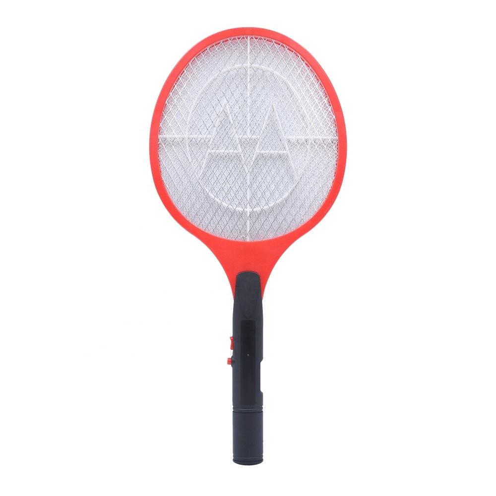 Pest Control Bat Stand Shocker Mosquito Electric Fly Swatter Racket With 2AA Battery