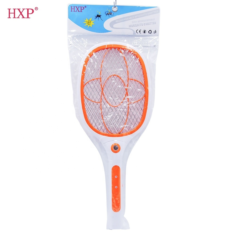 USB cable recharge mosquito swatter  electric bug zapper indoor  fly swatter killer racket