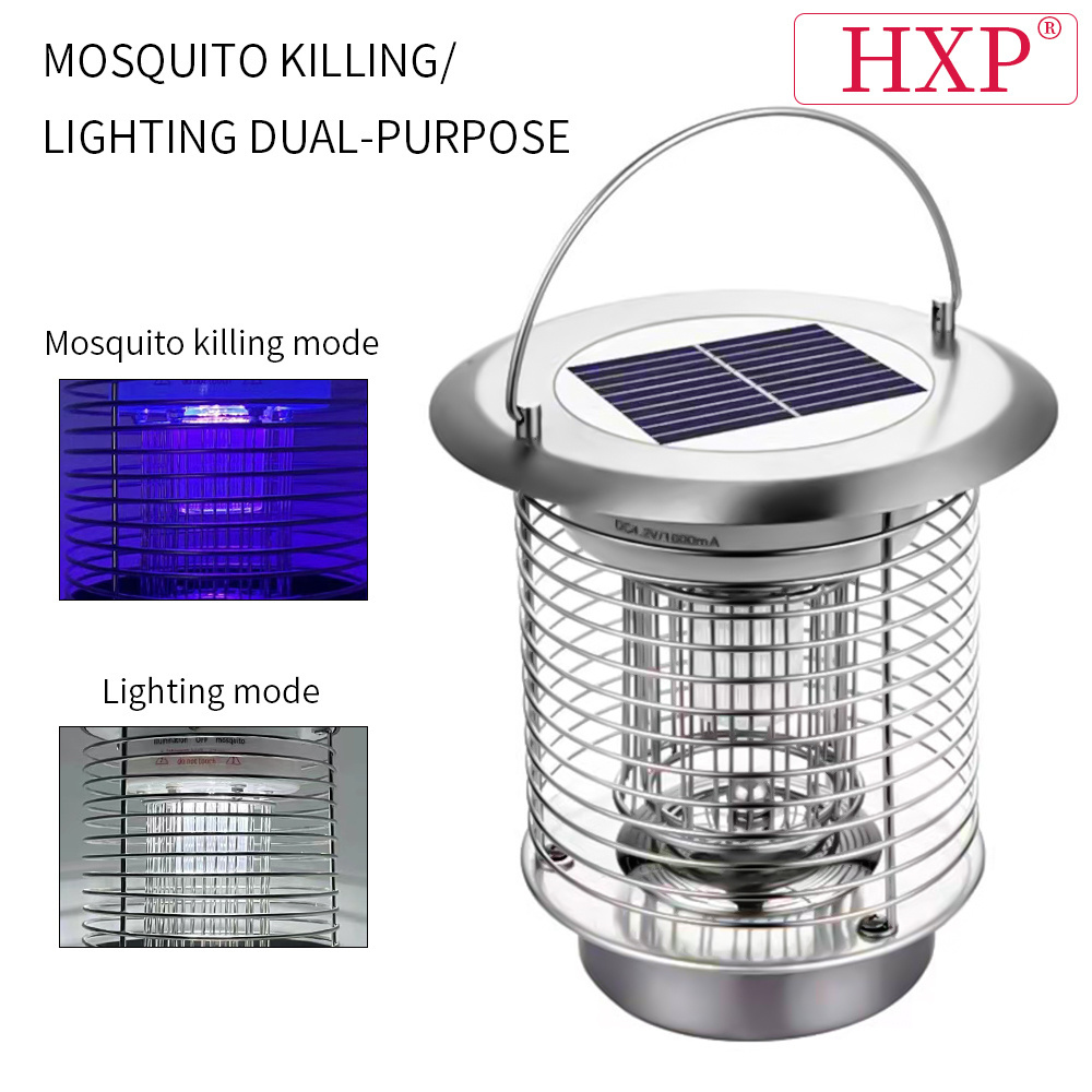 2024 Pest Control Lamp Fly Killer Bug Zapper Mosquito Killer Lamp Waterproof Solar Power UV Mosquito Traps