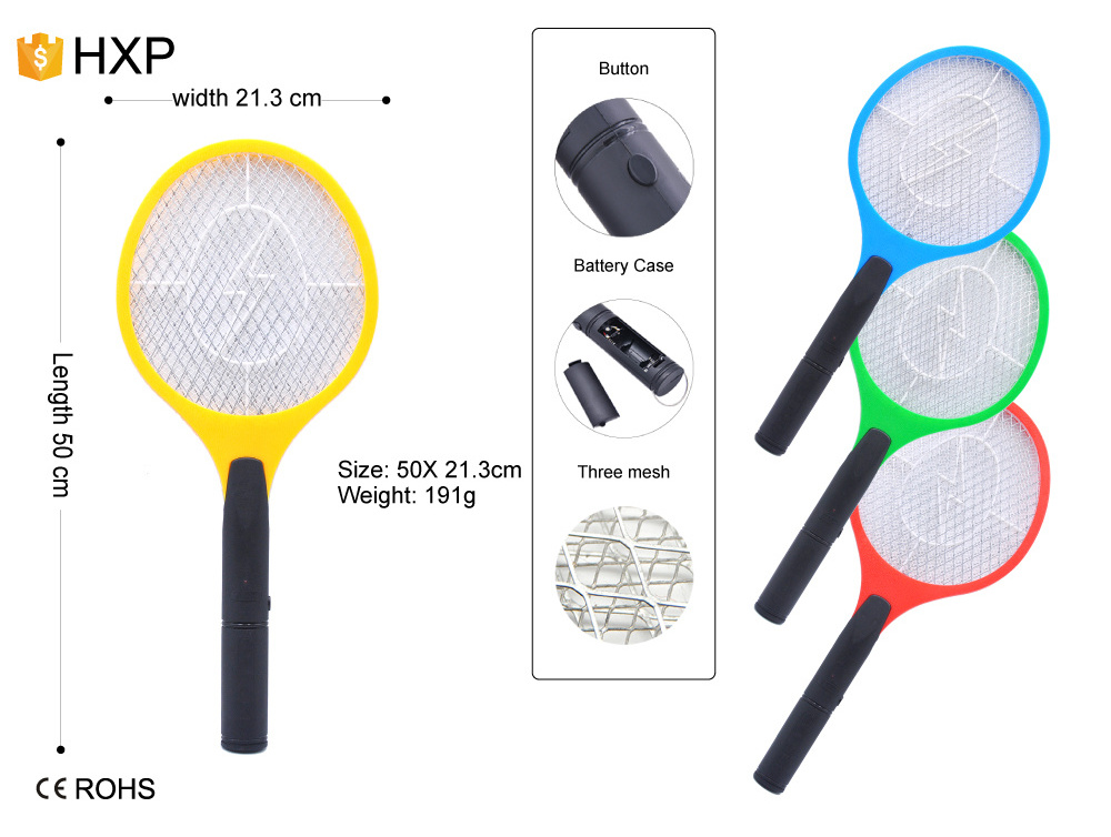 Promotional Factory Battery Model Pest Control Mosquito Swatter Bug Zapper Mosquito Bat