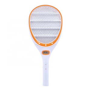 Handheld plastic fly mosquito bug zapper swatter mesh electronic rechargeable mosquito racket