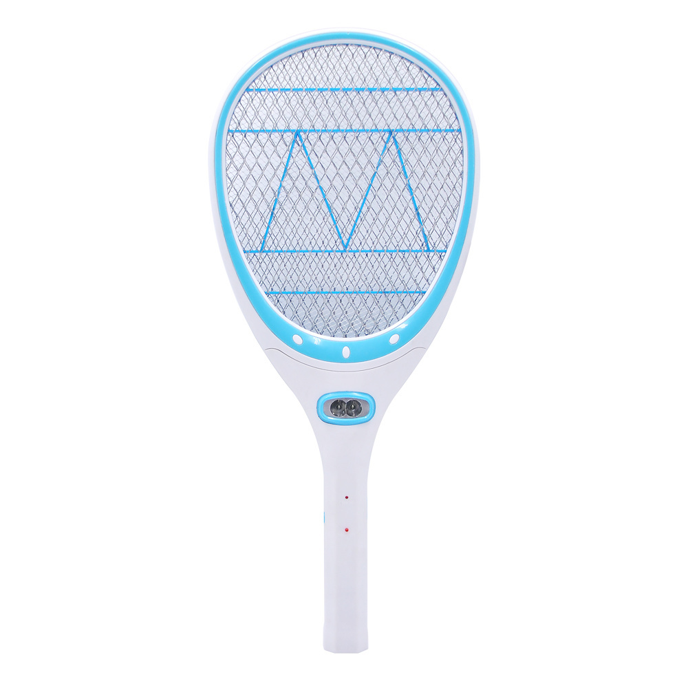 Handheld plastic fly mosquito bug zapper swatter mesh electronic rechargeable mosquito racket