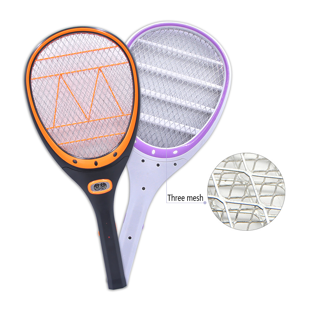 High Quality Mosquito Bat Rechargeable Mosquito Killer Racket ABS Material Mosquito Swatter Bug Zapper