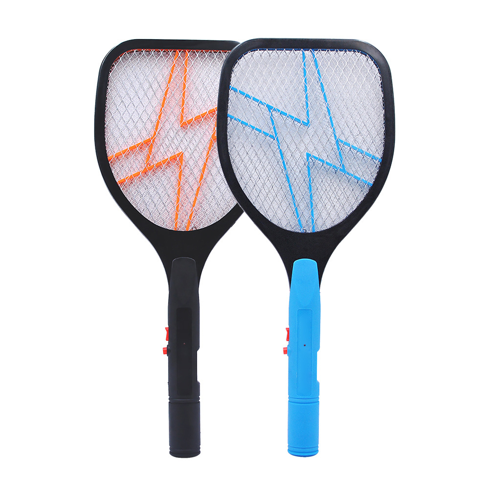 KC Double Switch Battery Model Fly Swatter 3 Layer Bug Zapper Mosquito Racket Mosquito Bat