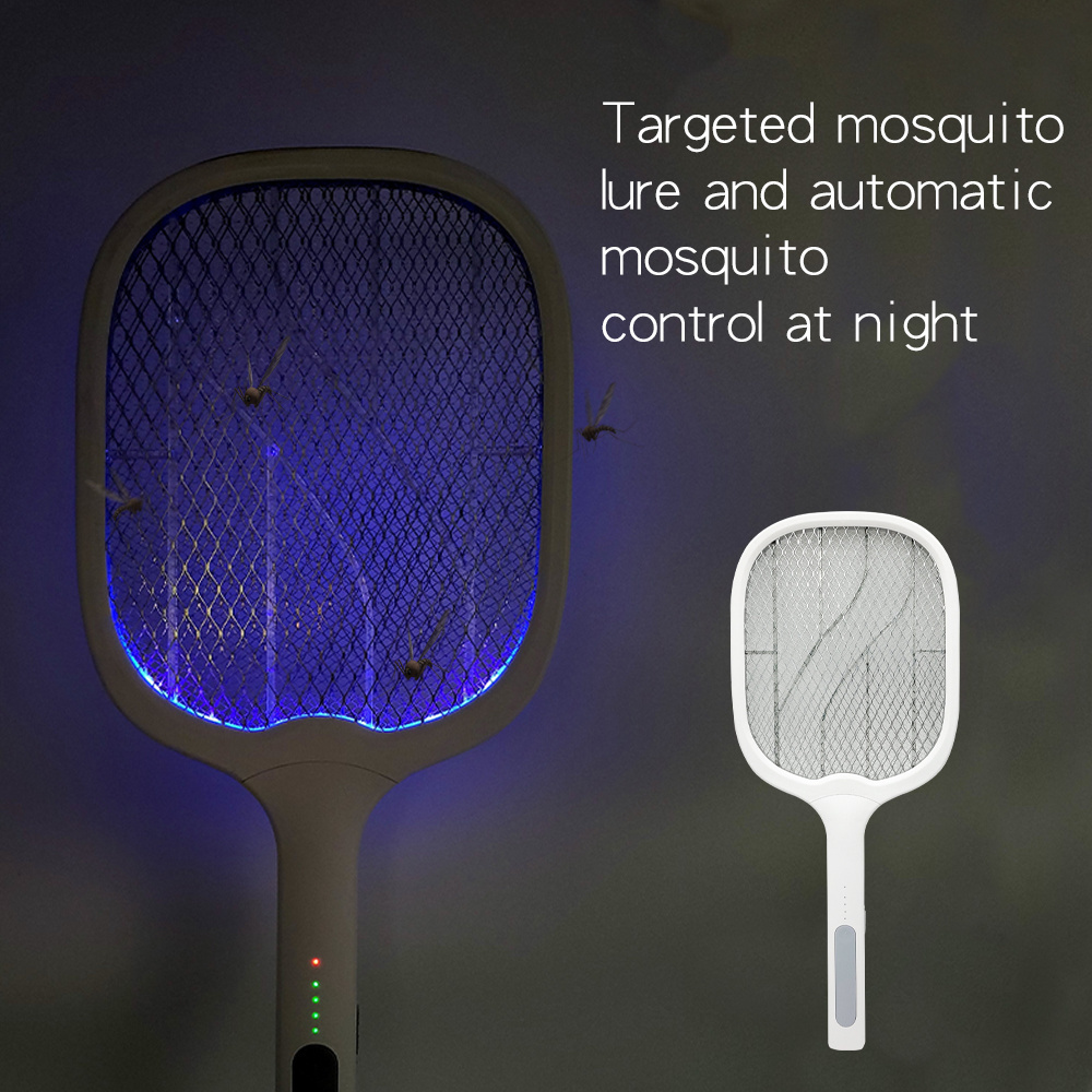 Rechargeable Insect swatter mosquito killer Functional 2 in 1 lamp handle USB charged mosquito bat bug zapper