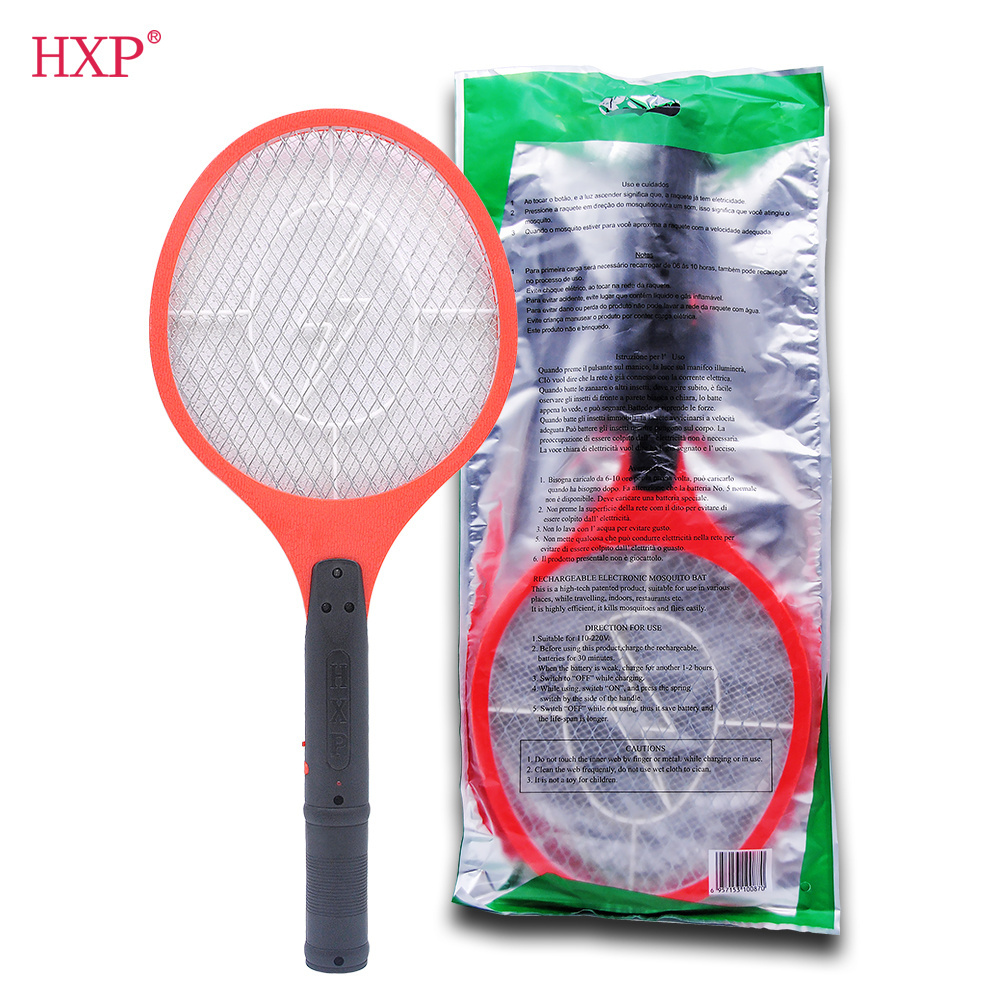 Factory Manufacturer raquete mata mosquito eltrica Fly Killer Racket Rechargeable Mosquito Swatter