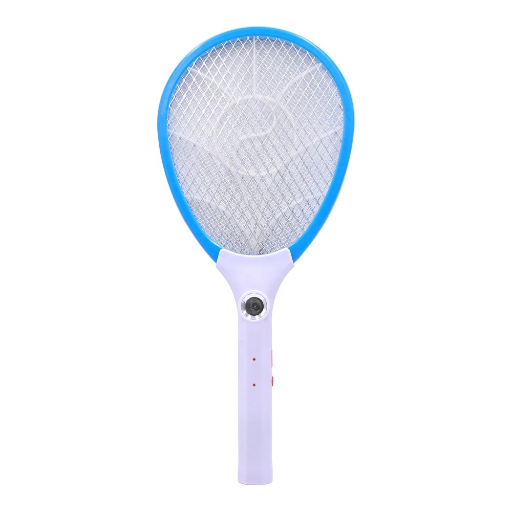 Factory Customized Design Rechargeable Mosquito Swatter Bug Zapper Fly Swatter With LED Light