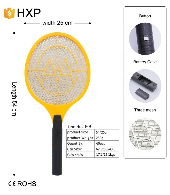 Wholesale big size  battery design electric bug zapper mosquito swatter fly  catcher