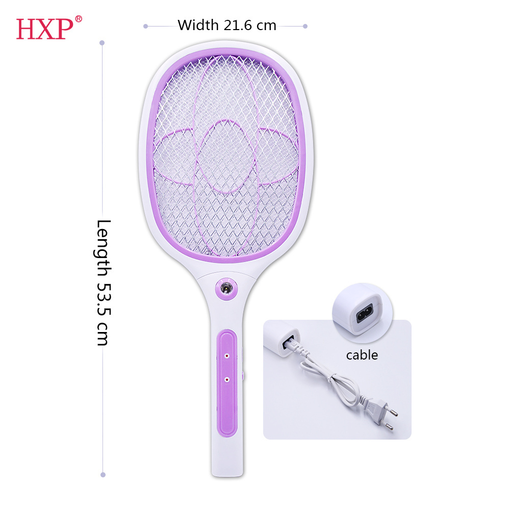 HXP 885 Cambodia Hot sale electric bug zapper led mosquito swatter mosquito killer racket mosquito trapper