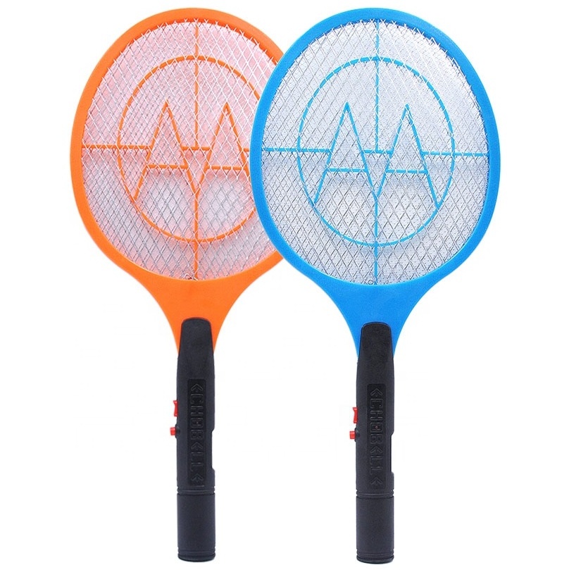 Pest Control Bat Stand Shocker Mosquito Electric Fly Swatter Racket With 2AA Battery