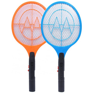 Pest Control Bat Stand Shocker Mosquito Electric Fly Swatter Racket With 2AA Battery