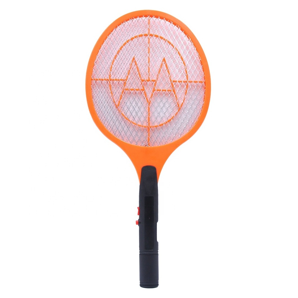 Pest Control Bat Stand Shocker Mosquito Electric Fly Swatter Racket With 2AA Battery