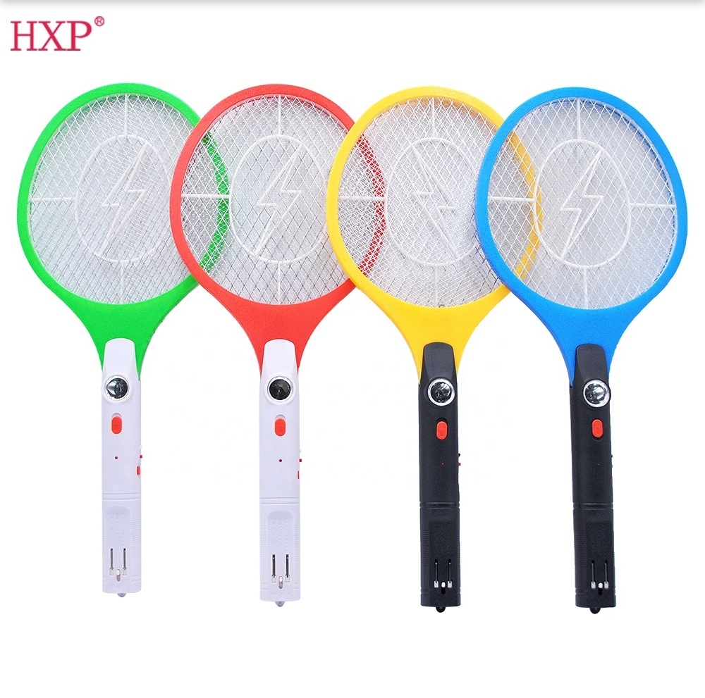 Top Quality Custom Fly Swatter Mosquito Swatter Electronic Fly Trap  Bug Insect Racket With LED