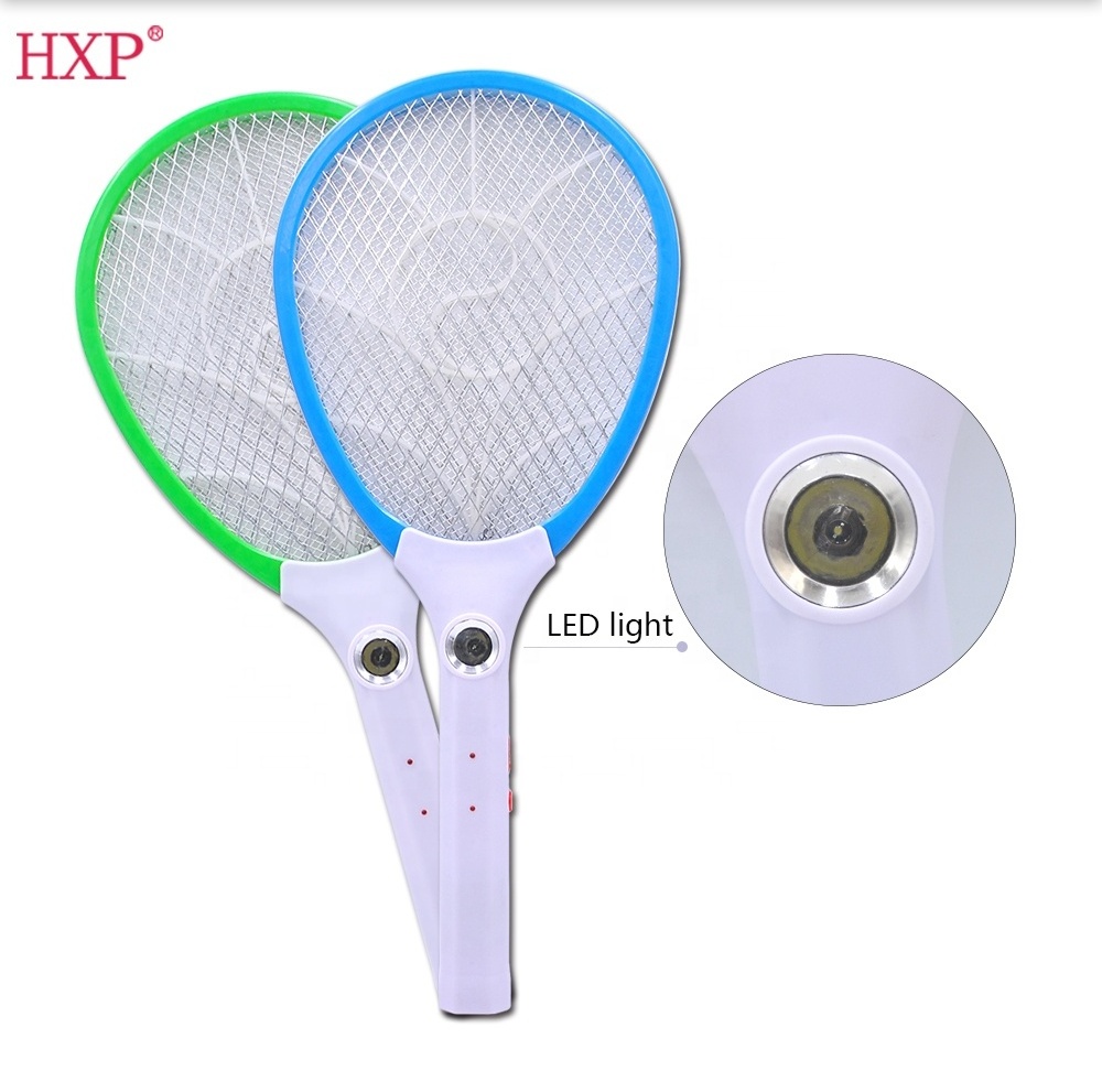 Factory Customized Design Rechargeable Mosquito Swatter Bug Zapper Fly Swatter With LED Light