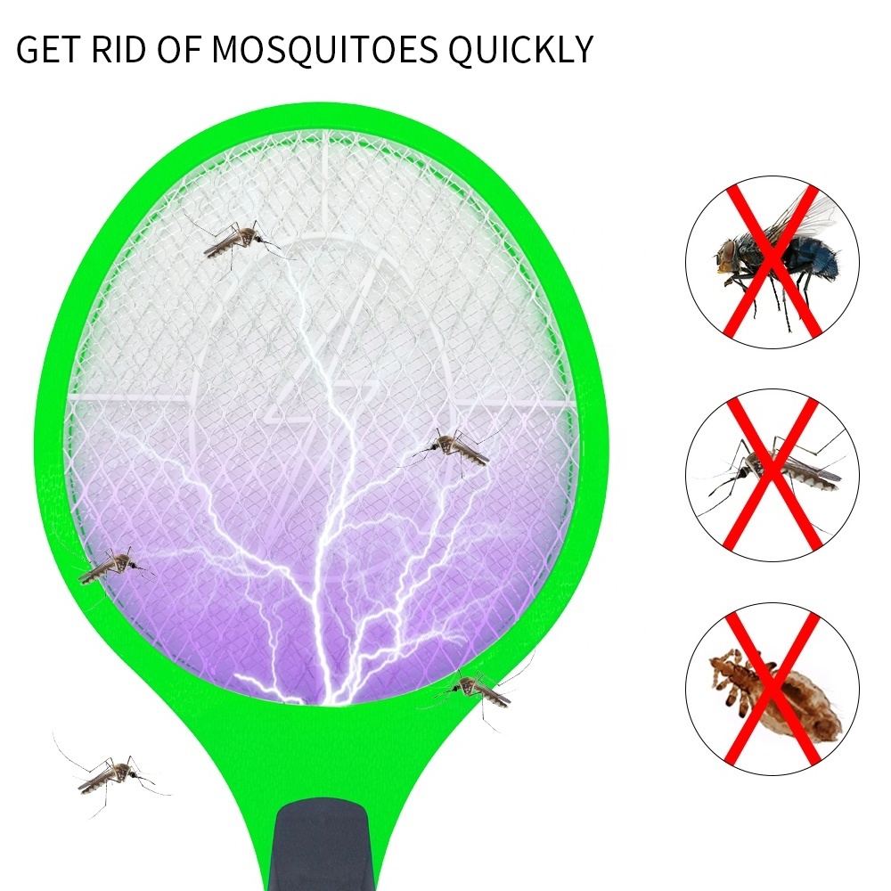 bug zapper racket cheaper price fly swatter insect killer rechargeable electric mosquito swatter D-3