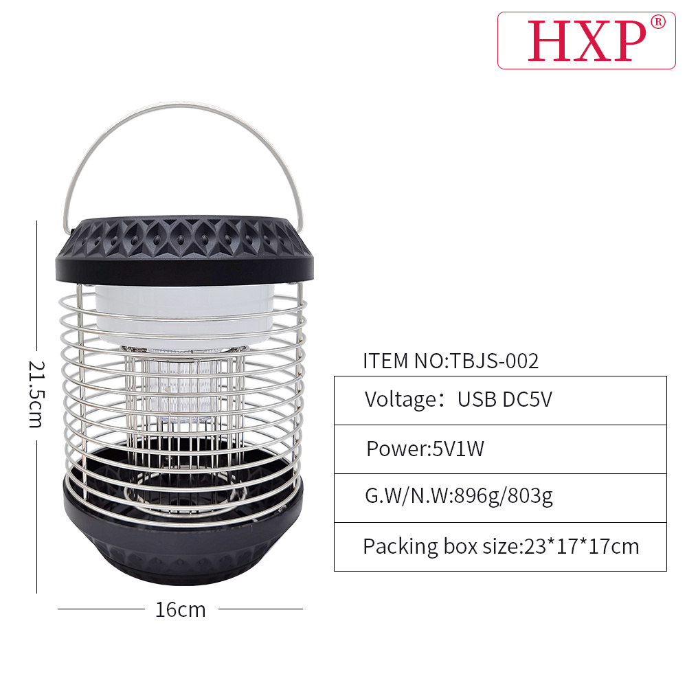 New Arrival UV Fly Killer Traps Solar Mosquito Killing Lamp Outdoor Bug Zapper Lantern Solar Mosquito Lamp