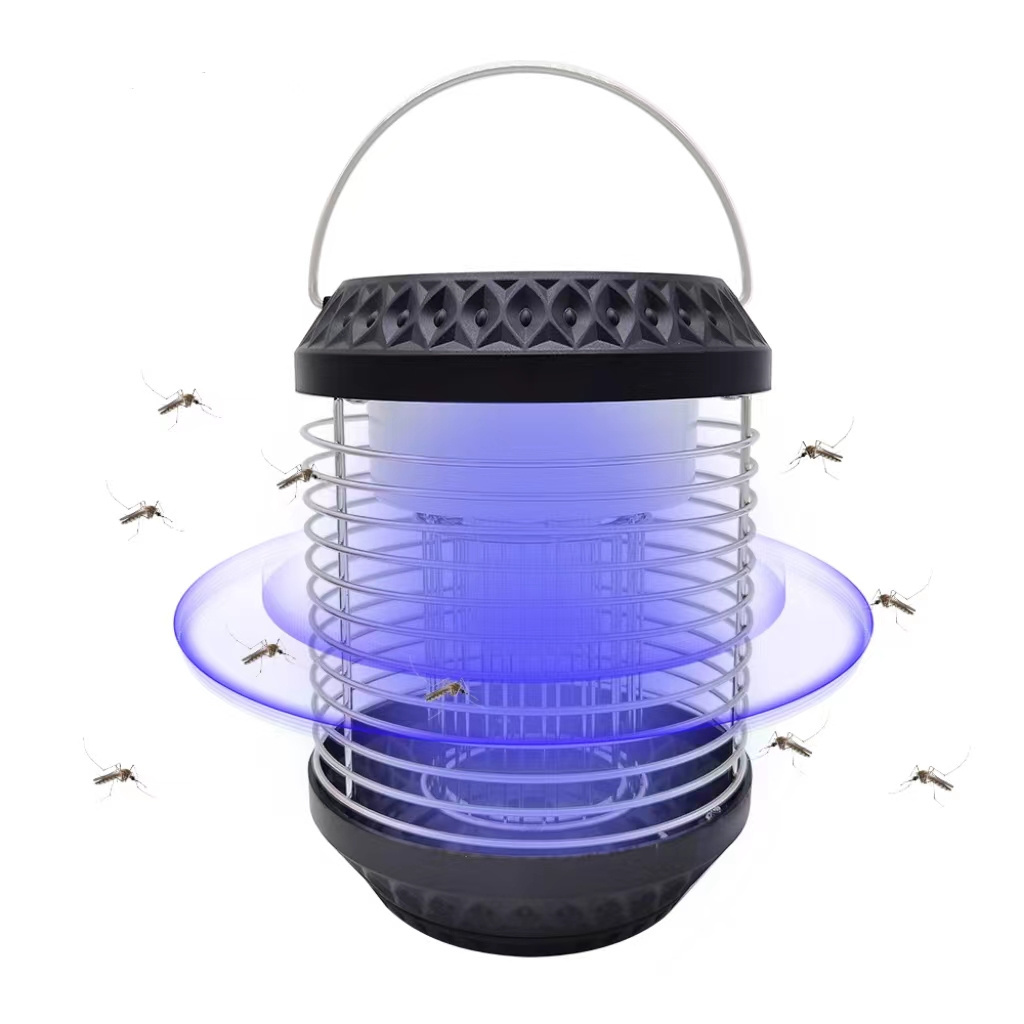 New Arrival UV Fly Killer Traps Solar Mosquito Killing Lamp Outdoor Bug Zapper Lantern Solar Mosquito Lamp