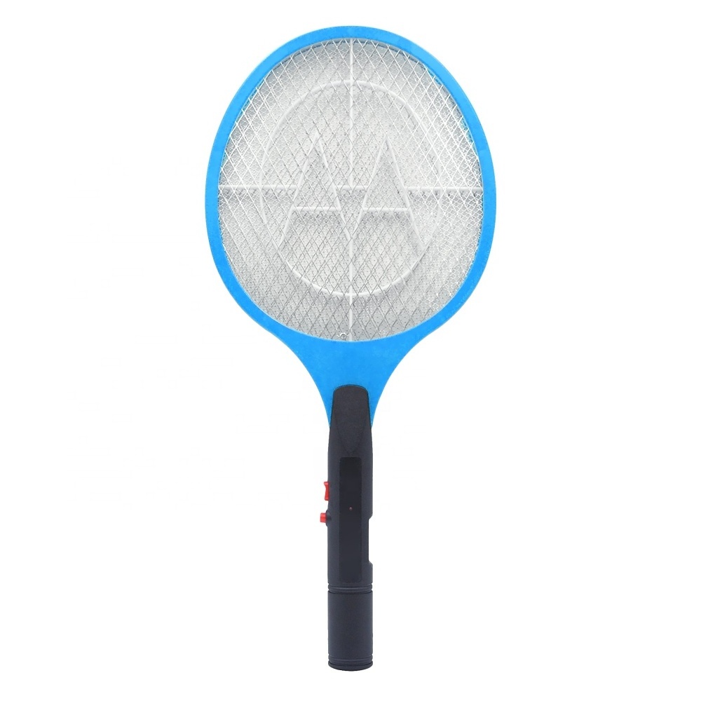 Pest Control Bat Stand Shocker Mosquito Electric Fly Swatter Racket With 2AA Battery