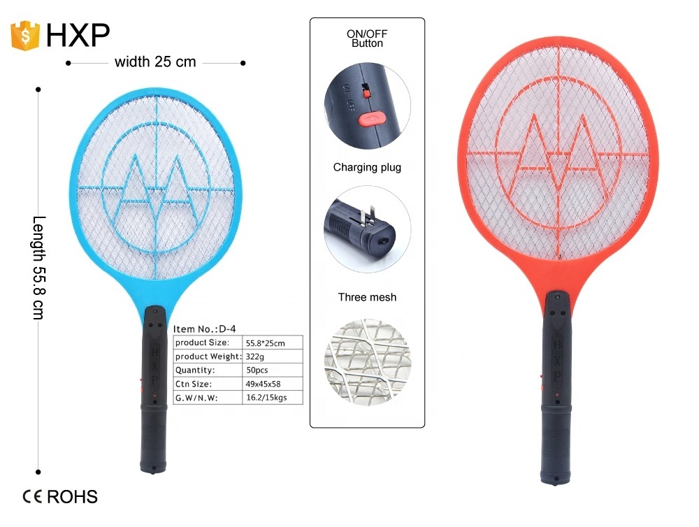 Large Size Rechargeable Fly Zapper Swatter Repeller Circuit Board Electric Home Mosquito Fly Swatter