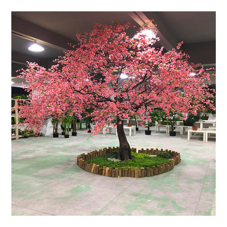 Pink And White Flower Fake Sakura Trees Large Artificial Cherry Blossom Tree wedding tree for indoor