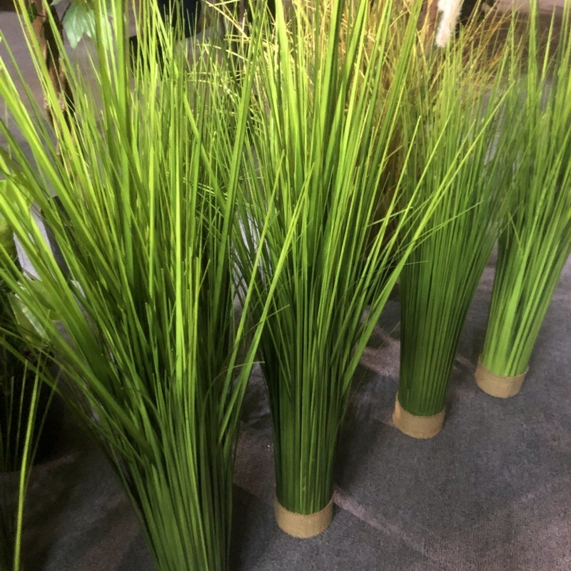 Hot selling high quality indoor decorative artificial fake tall horsetail foliage plants faux onion grass in pot