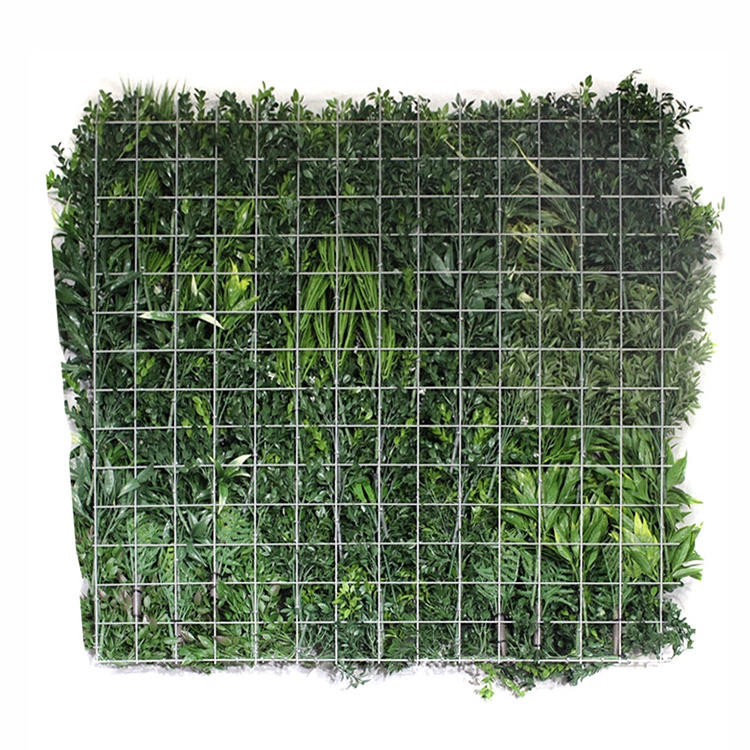 New Design Garden Decor Plastic Fake Green Grass Plant Wall Artificial