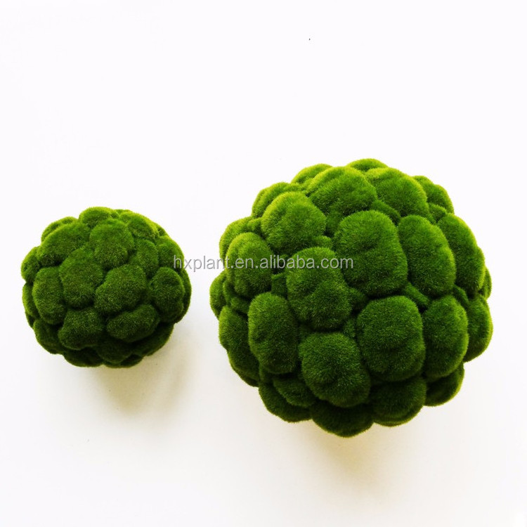 Decorative indoor artificial plants artificial moss balls