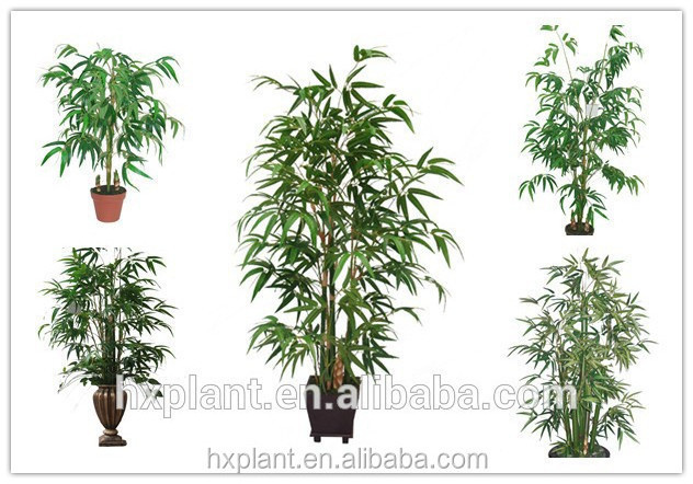 fake outdoor plants that look real,Outdoor potted artificial fake green leaves bamboo trees plant plastic bonsai bambu fence