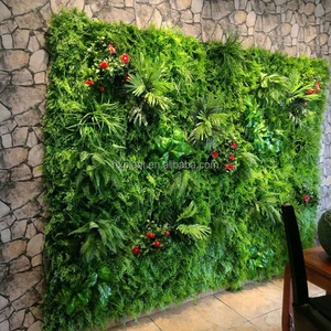 Factory Price Artificial Grass Wall Decoration,Indoor Decor Plastic Garden Vertical Green Plant Wall