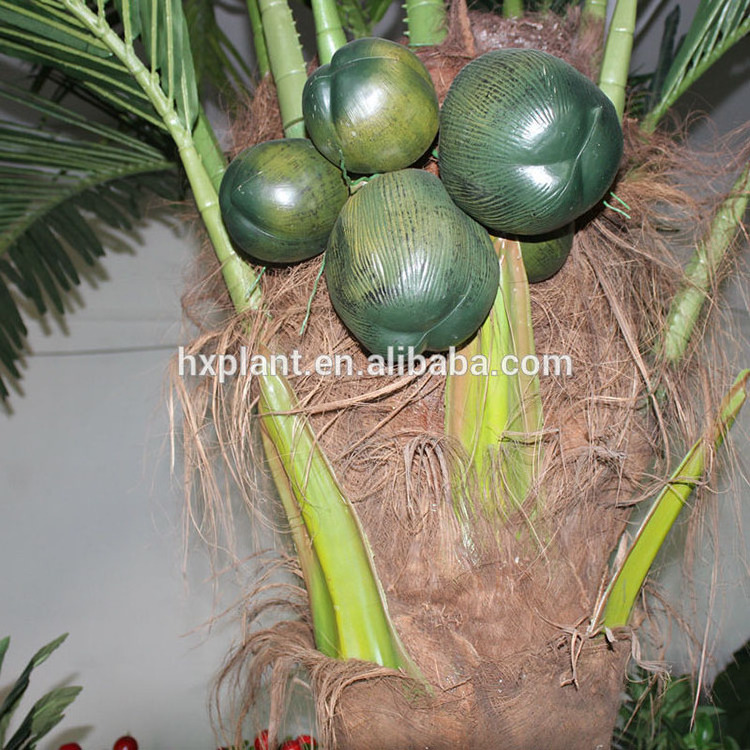 Good price 5m large indoor outdoor beach decorative tall and big topical artificial fake king coconut palm plants tree