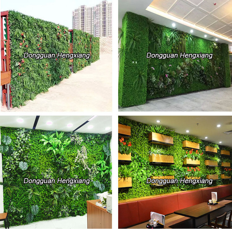 Factory Price Artificial Grass Wall Decoration,Indoor Decor Plastic Garden Vertical Green Plant Wall