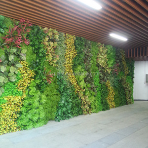 Professional artificial grass green plant wall for decoration