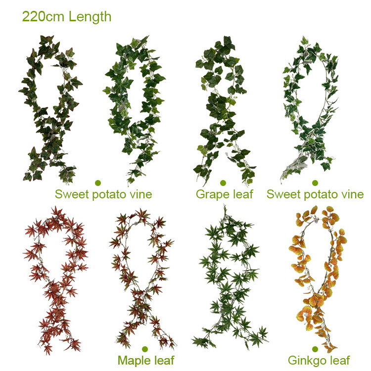 Wedding wall hanging decorations fake foliage ivys leaf artificial vines artificial vines plants