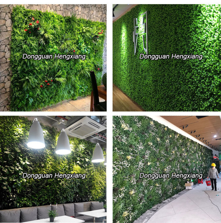 Factory Price Artificial Grass Wall Decoration,Indoor Decor Plastic Garden Vertical Green Plant Wall