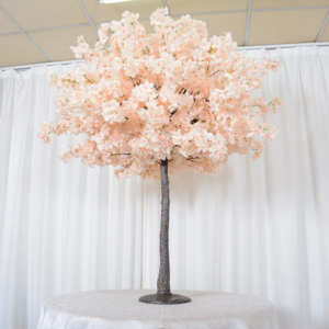 customized white pink artificial cherry blossom tree centerpieces for wedding table fake Sakura tree faux flower tree