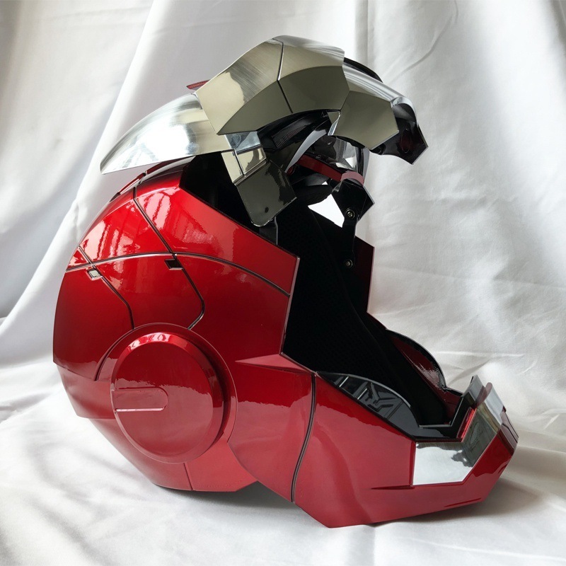 OEM superhero Wearable the super man  Iron hero Helmet Automatic Openable Glowing Helmet