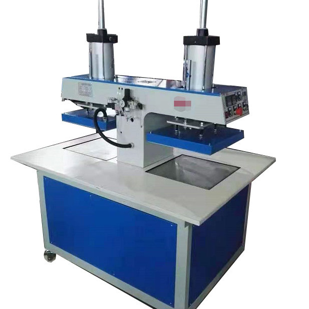 40*60cm 2 side 2 station hydraulic press machine for cotton leather fabric t-shirt embossed &demboss hot press