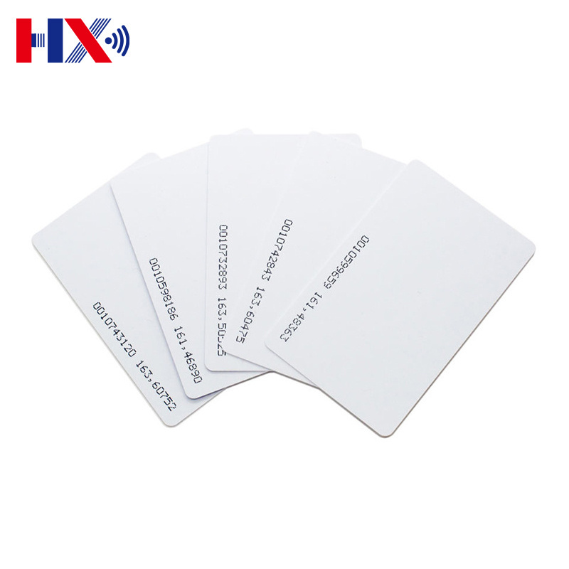 CR80 Plastic White Blank Printable Customized RFID With Chip White Plastic PVC Card For Access Control Card