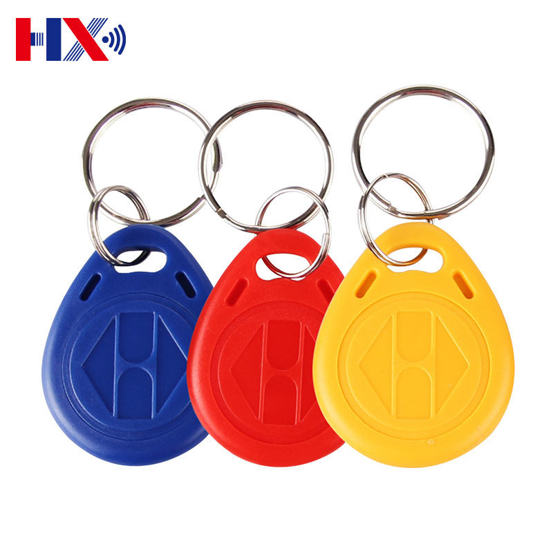 In Stock 125khz 13.56mhz T5577 TK4100 RFID Key fob Writable Access Control Elevator Key Fob Key Chain F08 Key Tag