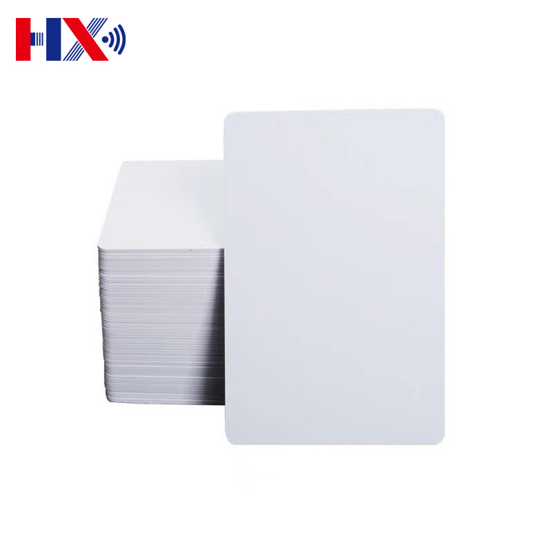 CR80 Plastic White Blank Printable Customized RFID With Chip White Plastic PVC Card For Access Control Card