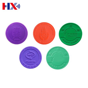 EM4100 Coin Card RFID Access Control Disc Card Passive RFID Card PVC Sticker metro